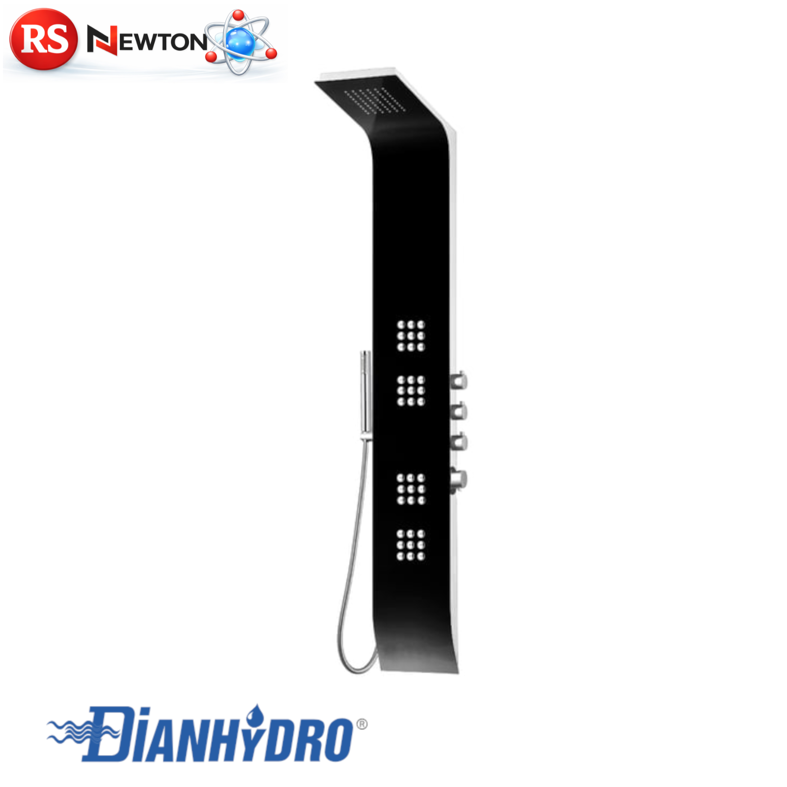 Pannello Colonna Doccia Multifunzione Bianco Opaco Nero Soffione Doccetta D.X
