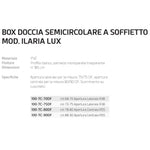 Cabina Box Doccia CIRCOLARE Pvc Apertura Soffietto Laterale R38 Centrale R55 D.X