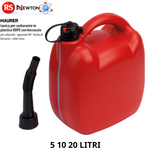 Tanica Per Carburante 5 10 20L Benzina Auto Barca Con Beccuccio Omologata UN VBS