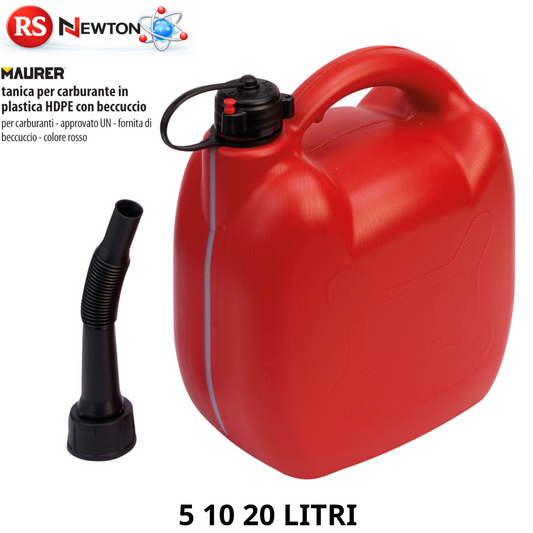 Tanica Per Carburante 5 10 20L Benzina Auto Barca Con Beccuccio Omologata UN VBS
