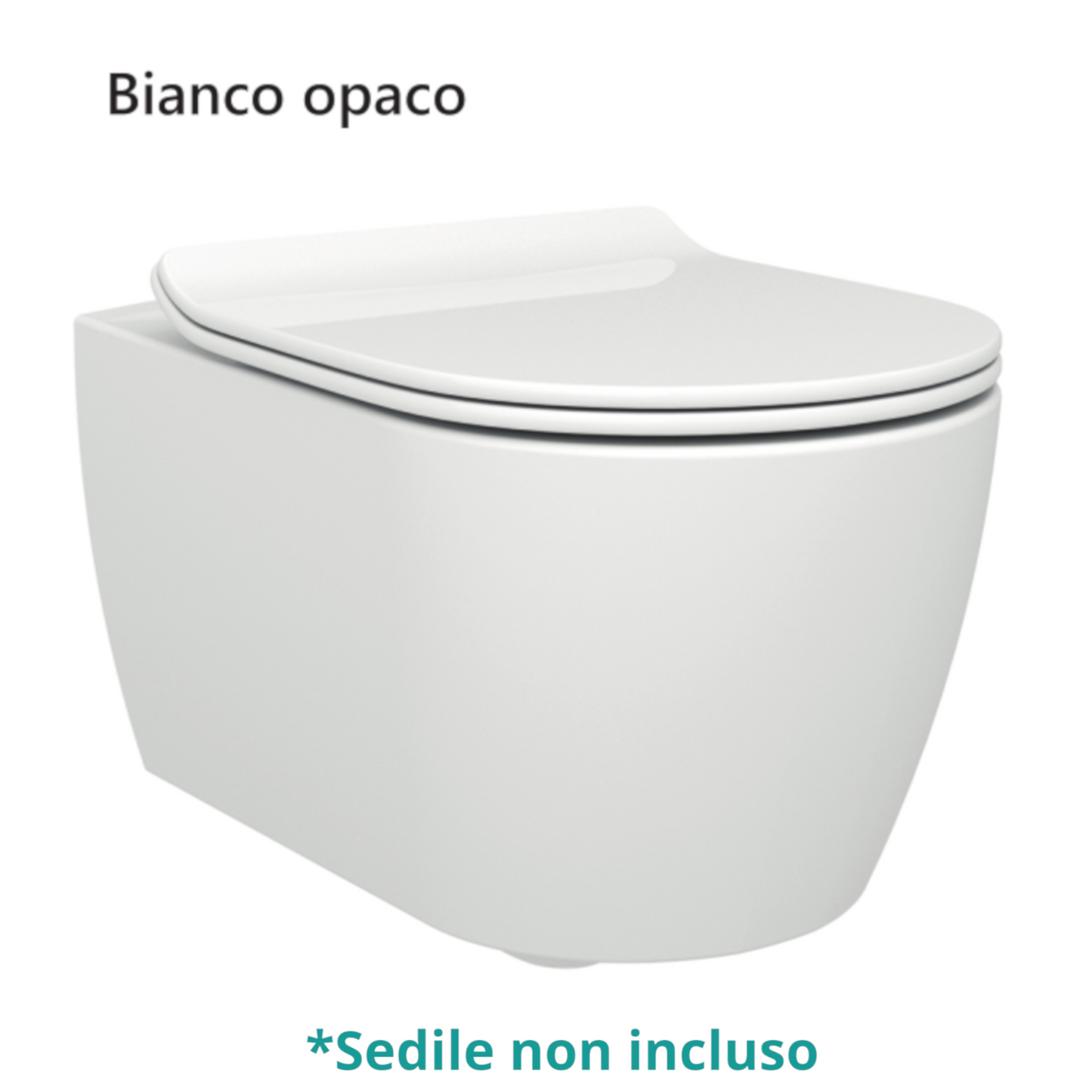 Sanitari Sospesi Bagno LINPHA Rimless WC Bidet Sedile Soft Close Bianco Nero D.X