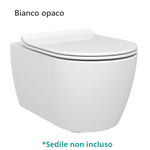 Sanitari Sospesi Bagno LINPHA Rimless WC Bidet Sedile Soft Close Bianco Nero D.X
