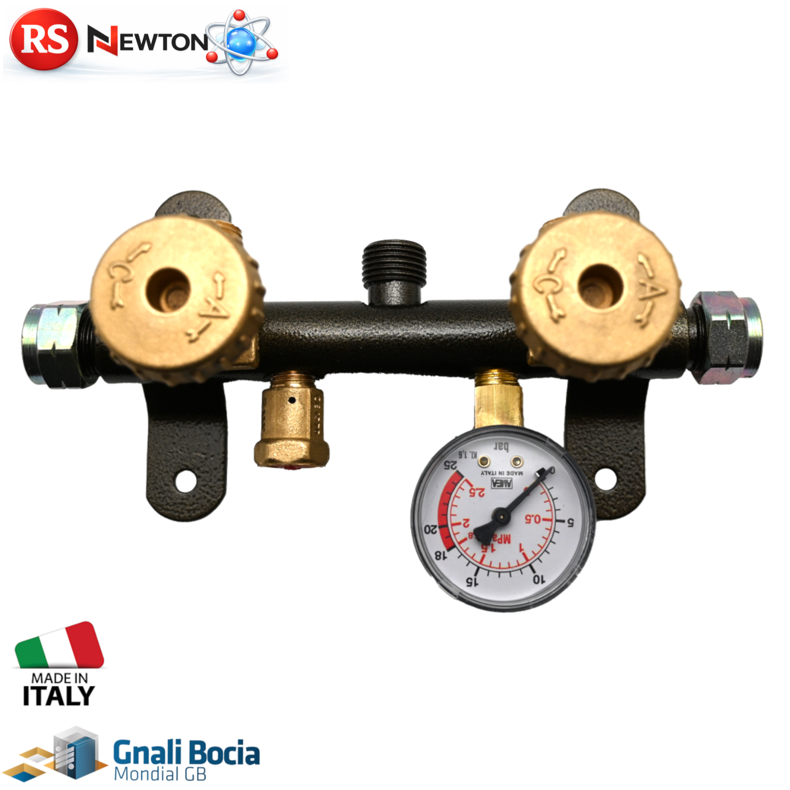 Centralina GPL Kompact 2 Bombole 3 Uscite Manometro e Valvola Regolatore Gas D.X