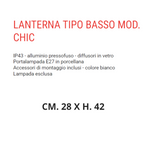 Lanterna Esterno Vintage Retro Lampada in Alluminio Bianco Giardino Parete VBS