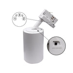 Faretto LED Binario Trifase 30W 2350lm CCT 3000K 4200K 6400K Nero Bianco V.L