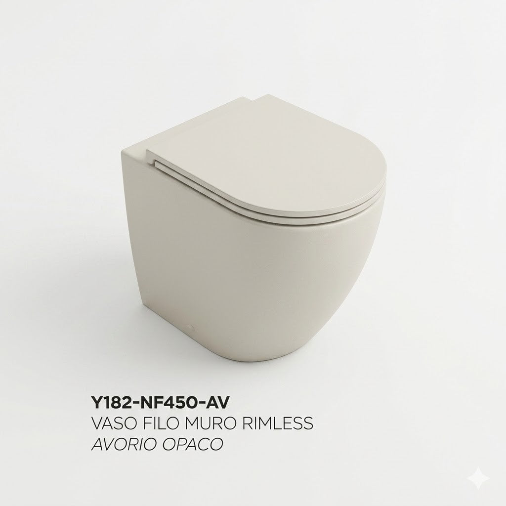 Sanitari Bagno Filo Muro Moderno NYMO INFINITY Vaso WC Bidet Water Elegante D.X