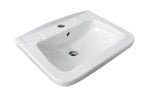 Lavabo a Parete Quadro Sospeso 36x45 cm Linpha Ceramica Bianco Bagno Moderno D.X