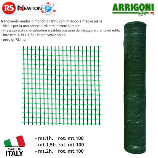 Rete Frangivento Verde Scuro in HDPE Protezione Per Case Zona Mare Balcone G.F