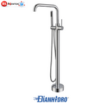 Miscelatore Rubinetto Vasca da Bagno a Pavimento Moderno Con Doccetta Ottone D.X