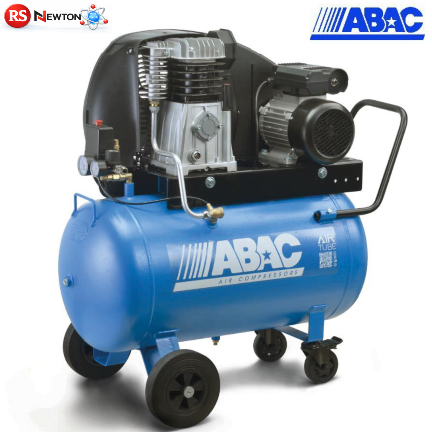 Compressore Aria ABAC 90L Trasmissione a Cinghia 2HP 1.5Kw Lubrificato 10Bar VBS