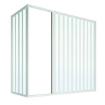 Cabina Parete Box Vasca da Bagno Soffietto PVC 2 Lati 70-170 cm Reversibile D.X