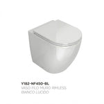 Sanitari Bagno Filo Muro Moderno NYMO INFINITY Vaso WC Bidet Water Elegante D.X