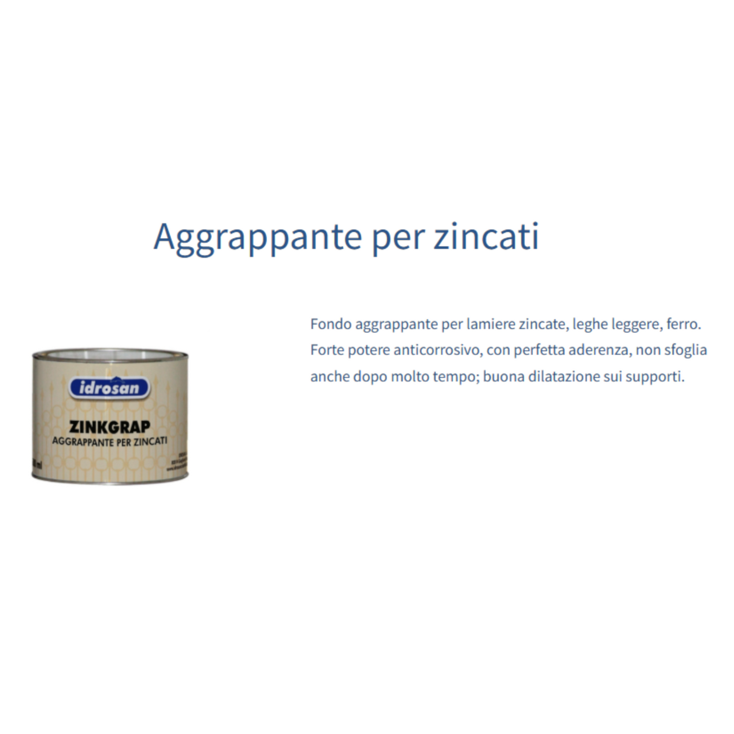 Aggrappante Zincato Fondo Ferro Anticorrosivo Metallo PRIMER per Zincati 2,5 I.D