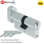 Cilindro Europeo Porta Blindata YALE con Pomolo 60 70 mm Antiscasso 5 Spine G.F