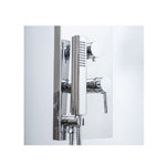 Pannello Colonna Doccia Anticalcare 4 Funzioni Effetto Cascata in Alluminio D.X