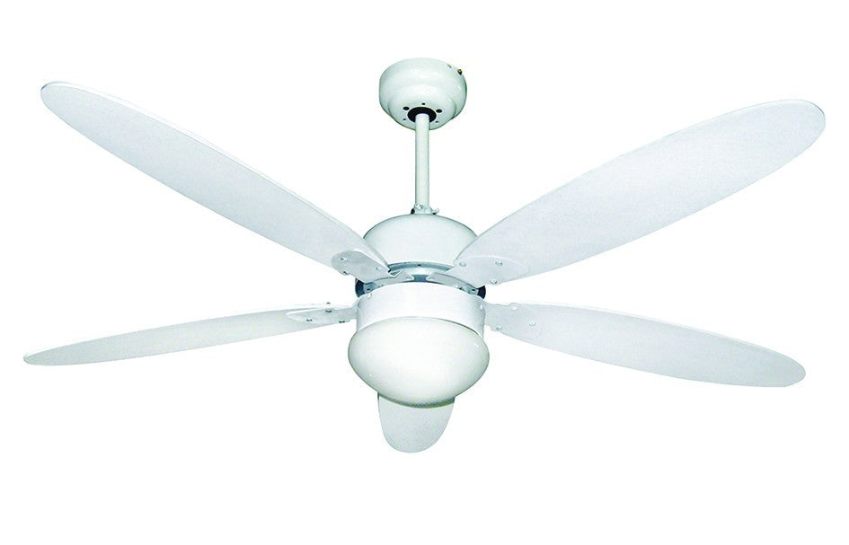 VENTILATORE A SOFFITTO 124CM 70W CON LUCE LED TELECOMANDO TIMER 4 PALE VBS