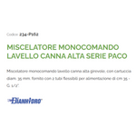 Rubinetto Cucina Canna Alta Girevole Miscelatore Moderno Cromo Nero Opaco D.X