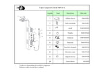 Doccia Multifunzione Bianco Lucido Colonna In Alluminio Lucido 15xH150 cm D.X