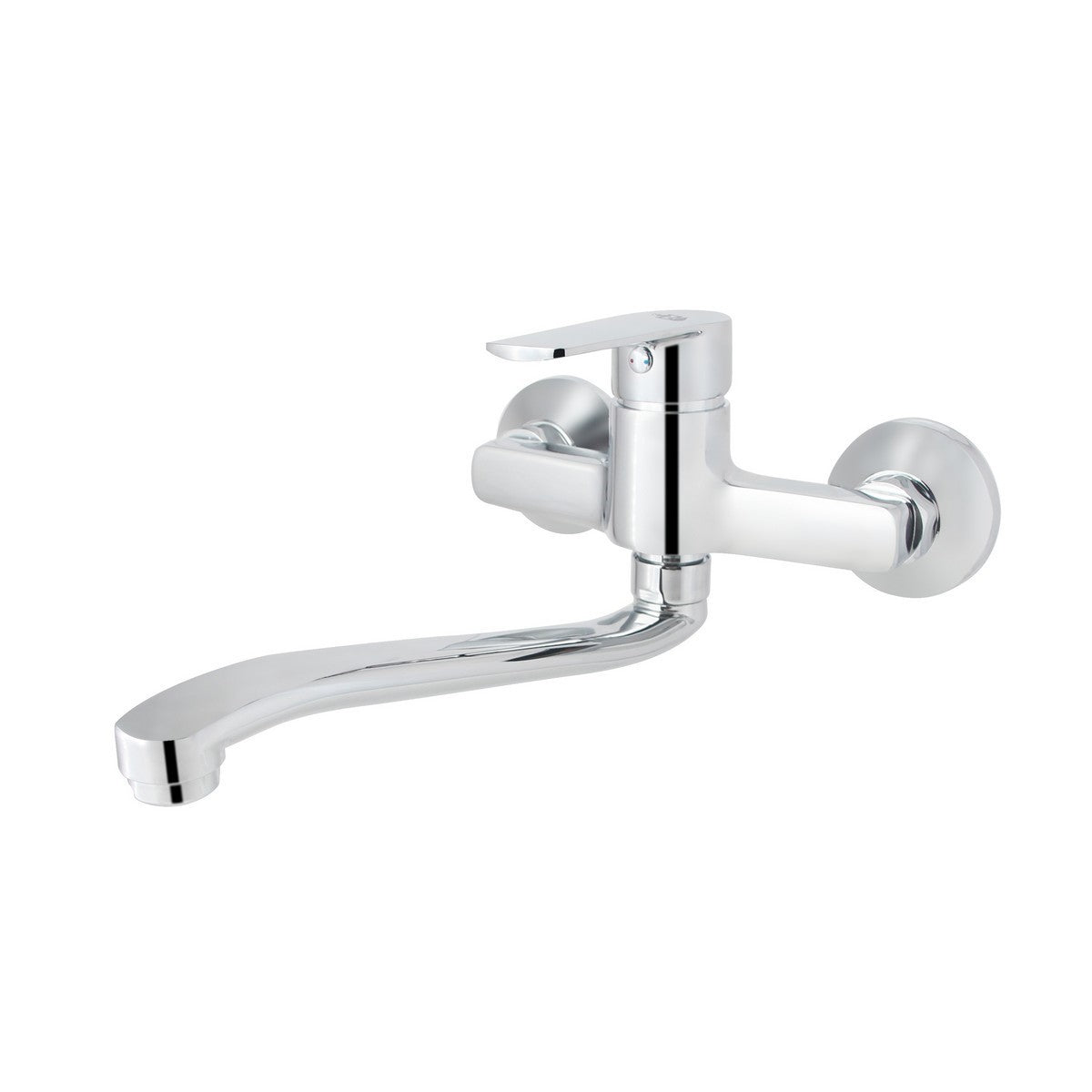 Miscelatore Lavello a Muro Margot Rubinetto Canna Girevole Cucina Monocomand D.X