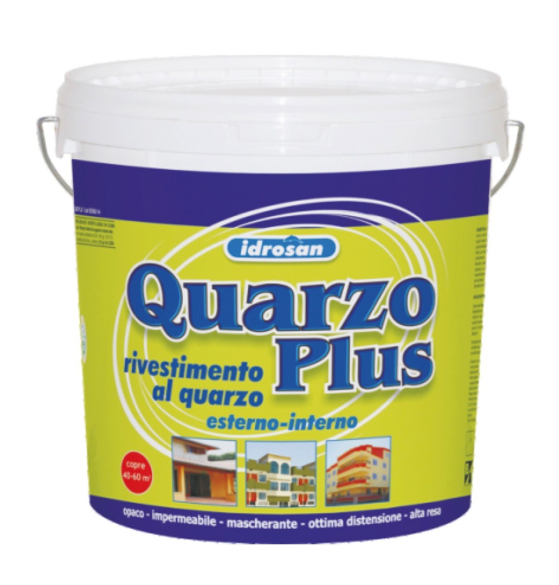 Pittura al Quarzo Acrilico Professionale PLUS Facciate Esterni Interni 4 14L I.D