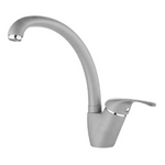 Miscelatore Rubinetto Lavello Canna Alta Cucina Granito Bianco Grigio Nero D.X