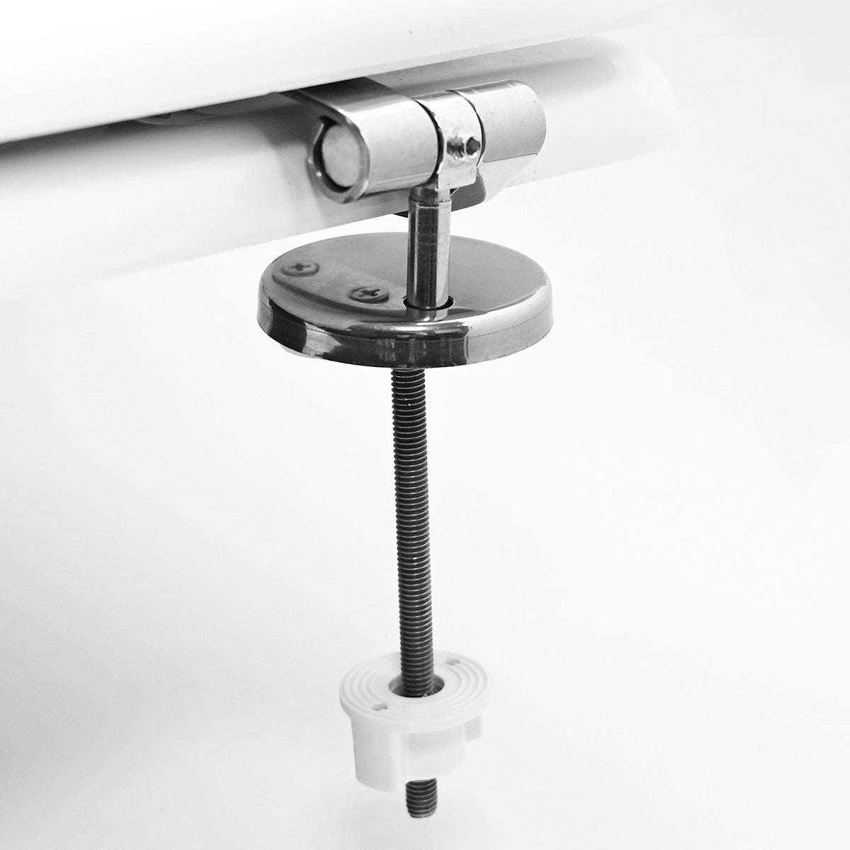 Sedile WC Universale in Legno MDF CopriWater Cerniere Acciaio Regolabili D.X