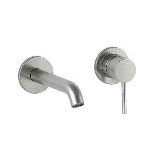 Miscelatore Rubinetto Bagno Lavabo Bidet Vasca Moderno Elegante PVD GRIGIO D.X