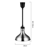 Lampada Riscaldante Cucina E27 Cavo Spirale Regolabile Bronzo Argento Rame V.L
