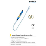 Assorbitore Energia Con Cordino 90cm EN355 + 2 Moschettoni Acciaio 25kN VBS