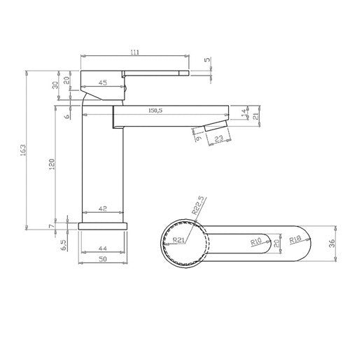 Rubinetto Miscelatore Bagno Lavabo Bidet Vasca Doccia Ottone Cromato IOLE D.X