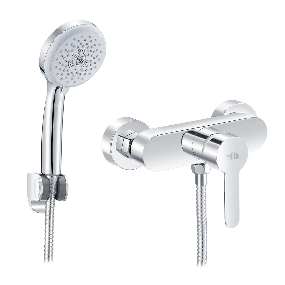 Rubinetto Miscelatore Bagno Lavabo Bidet Vasca Doccia Ottone Cromato IOLE D.X