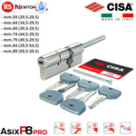 Cilindro Profilo Europeo Sagomato CISA ASIX P8 PRO Per POMOLO Ottone Nichel G.F