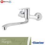 Miscelatore Lavello a Muro Margot Rubinetto Canna Girevole Cucina Monocomand D.X