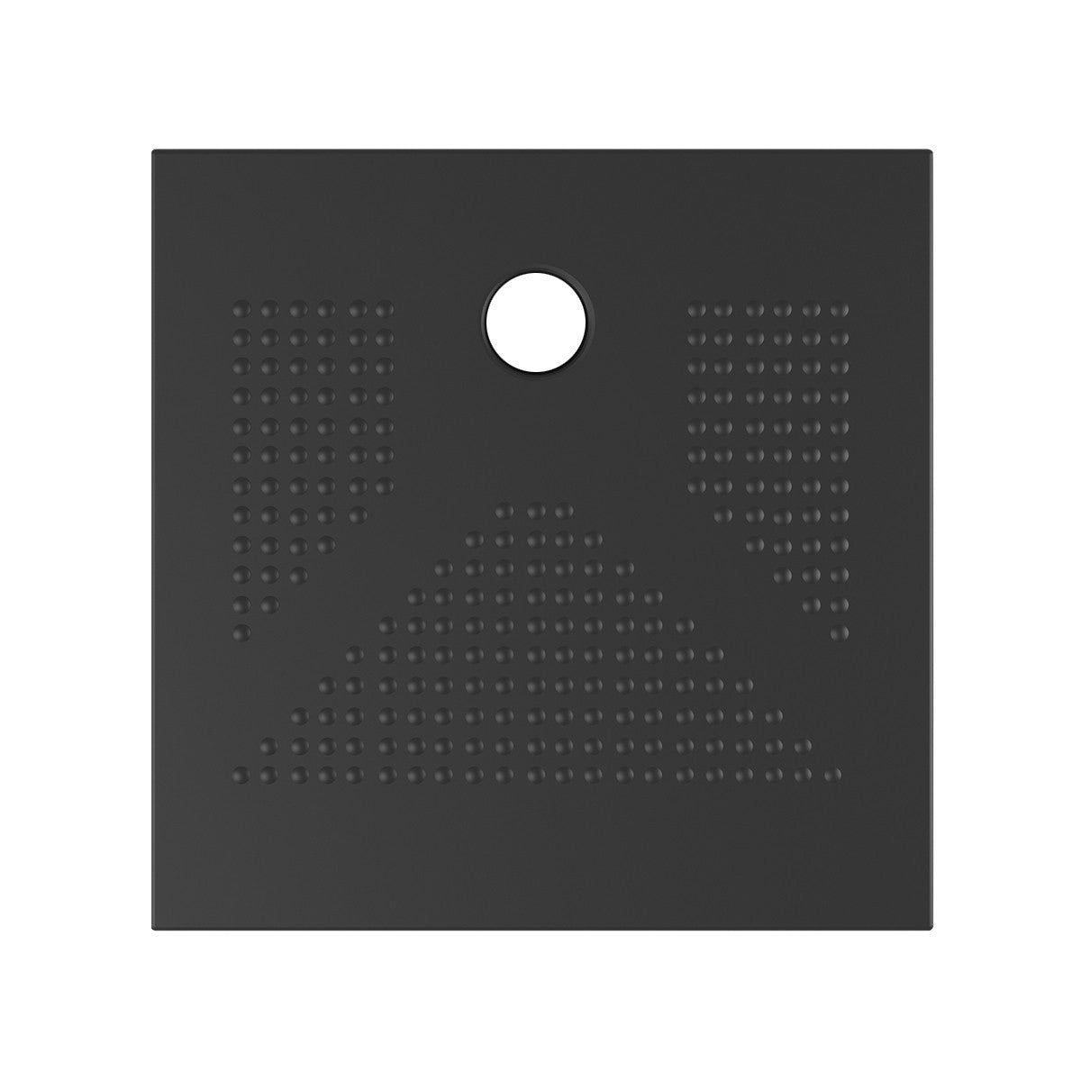 Piatto Doccia Quadro Ceramica Slim H3,6 Antiscivolo 80x80 90x90 Bianco Nero D.X