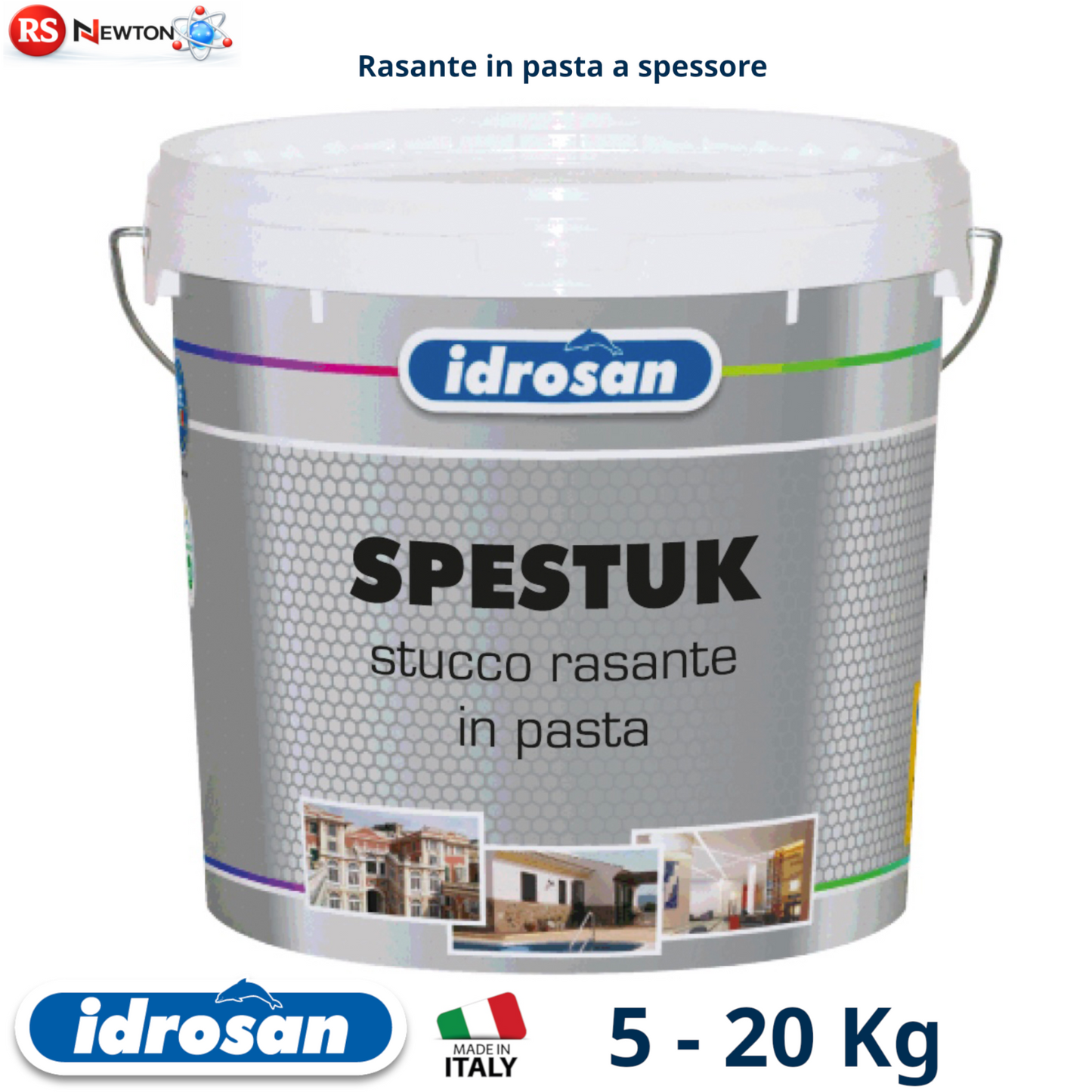 Stucco Bianco Opaco Alto Spessore Pronto Uso Per Interni 5 20 Kg Riempitivo I.D