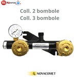 Centralina Gas Compatta 2 3 Bombole Completa Manometro Impianto GPL Nova D.X