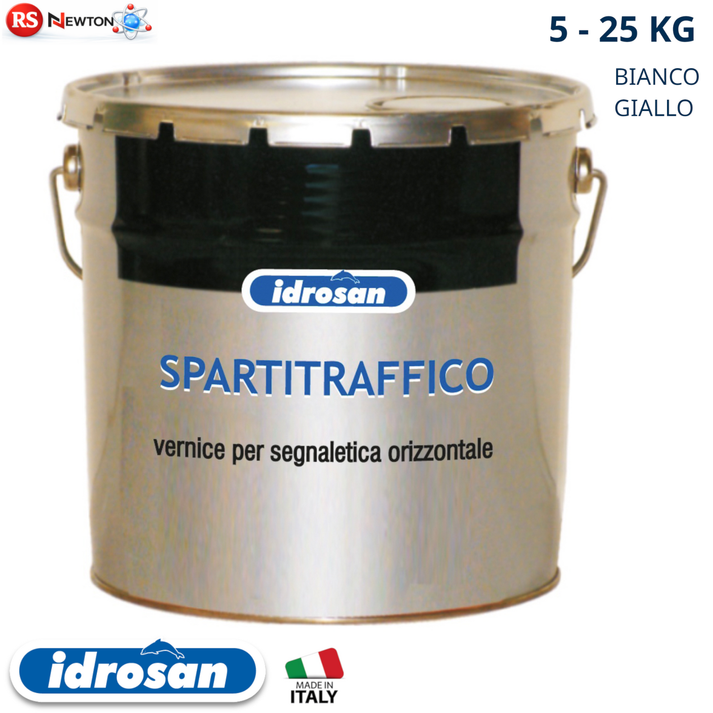 Vernice Segnaletica Stradale Rapida Asciugatura Carrabile Asfalto IDROSAN I.D