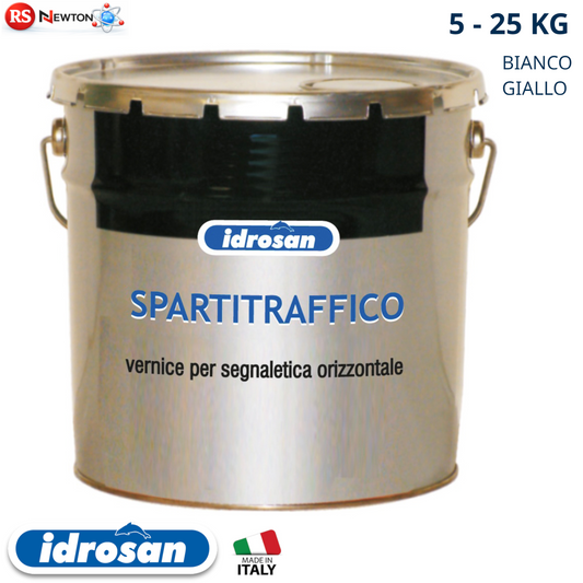 Vernice Segnaletica Stradale Rapida Asciugatura Carrabile Asfalto IDROSAN I.D