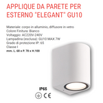 Plafoniera Led Esterno Faretto Luce a Parete Muro Lampada Applique Moderno VBS
