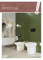 Sanitari Filo Muro LINPHA Ambrosia Rimless Vaso WC Bagno Bidet Copri Water D.X