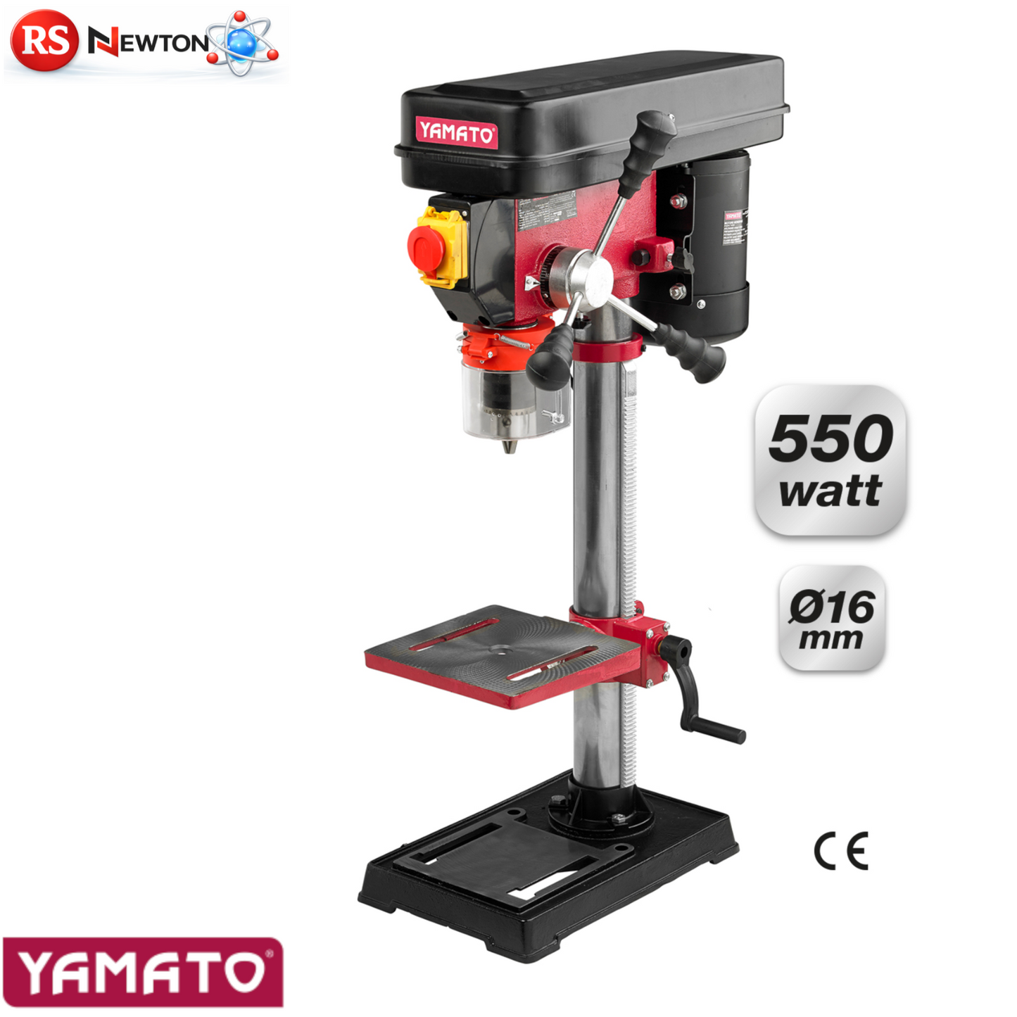 Trapano A Colonna 550W 16mm Professionale 12 Velocità Banco Foratura MT2 VBS