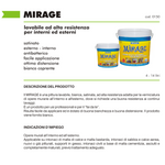 Idropittura Lavabile MIRAGE Interno Esterno Alta Resistenza Bianca Satinata I.D