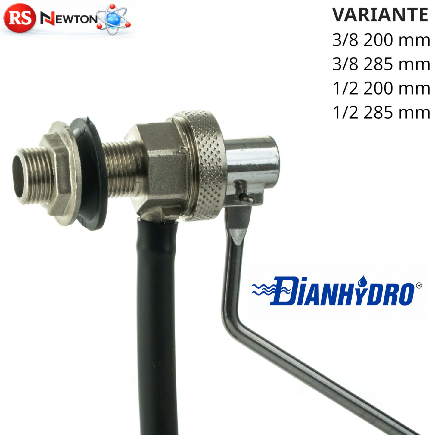 Rubinetto Galleggiante WC Nichelato Silenzioso Tipo Catis 3/8 1/2 Inox Bagno D.X