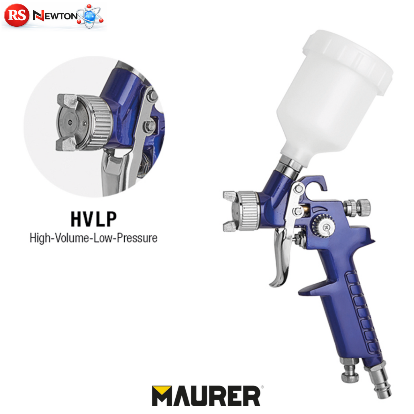 Aerografo Verniciatura HVLP 0,8mm Precisione Bassa Pressione Serbatoio 125cc VBS