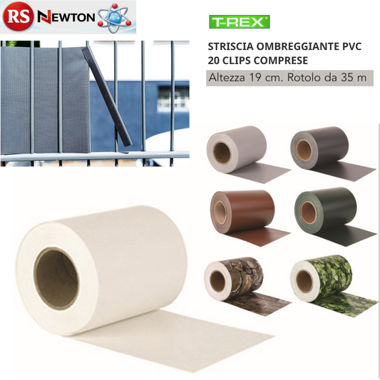 Strisce PVC Frangivista Balcone Ringhiera Cancello Fascia Frangivento 19x35m G.F