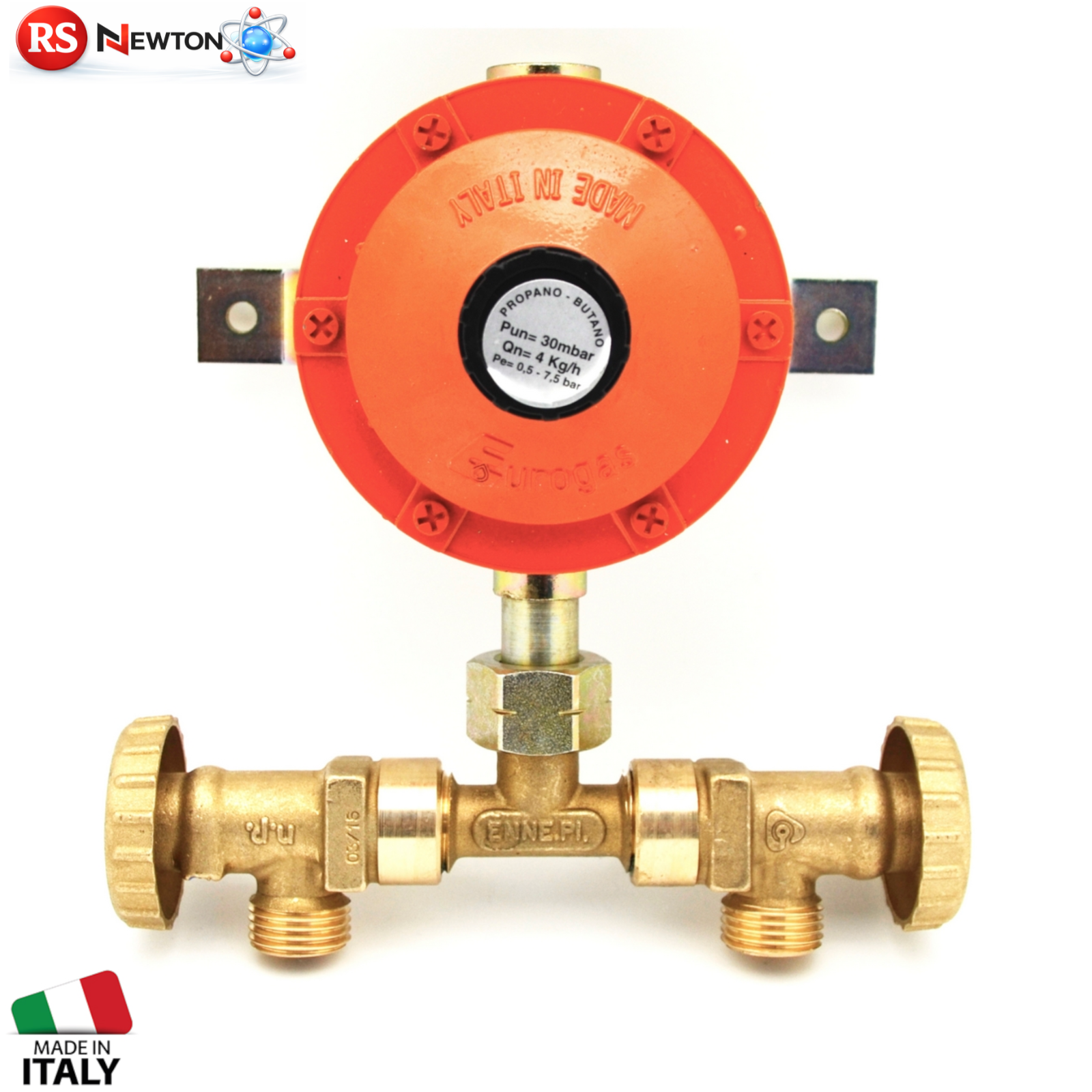 Mini Centralina Gas 2 Bombole GPL con Regolatore 4 Kg/h Senza Flessibili D.X