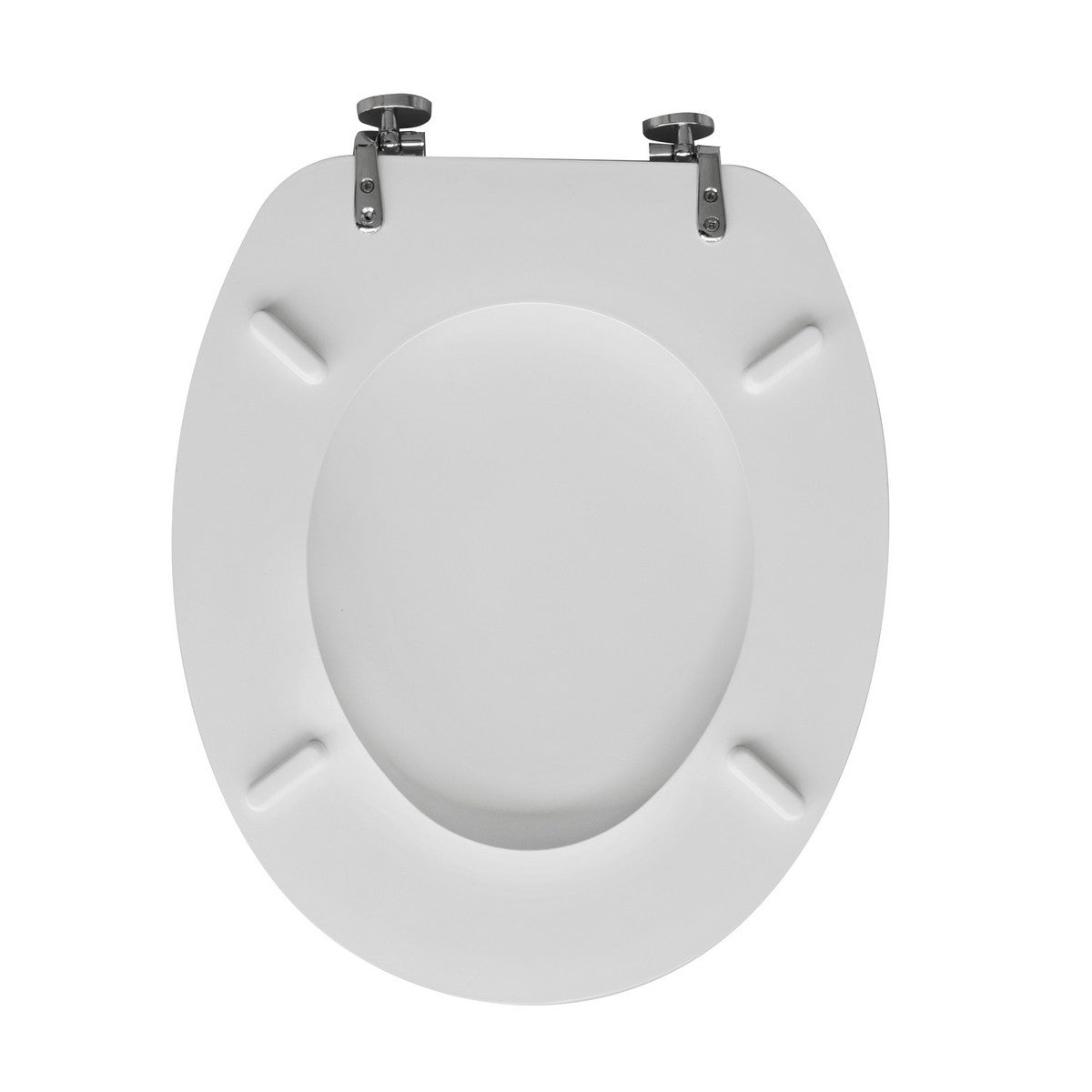 Sedile Wc Legno Colato MDF Copriwater Tavoletta Vaso Universale Bianco Bagno D.X