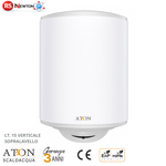 Scaldabagno Elettrico ATON 15 L Sopralavello Verticale Boiler Acqua Calda D.X