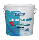 Pittura Antimuffa Sanitizzante Bianco Satinato Lavabile Smacchiabile Interni I.D