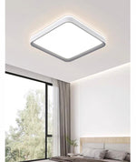 Plafoniera Soffitto LED Quadrata 80W 48cm 7200 Lumen Moderna Luce Switch V.L